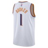 Maillot Homme Phoenix Suns Devin Booker 2023-24 Nike Association Edition Blanc Swingman